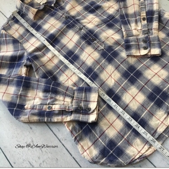 J.Crew plaid โboy fitโ 3/4 button down top *shop@iamwarrior - Picture 6 of 9